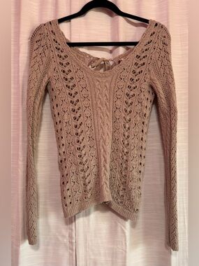 Free People open back sweater